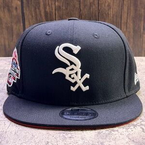 New Era 9Fifty Wide Brim Chicago White Sox 2003 ALG Side Patch SnapBack Cap
